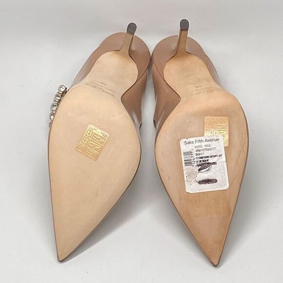Jimmy Choo Bing 100MM Embellished Patent Leather Mules size 36 - Picture 14 of 15